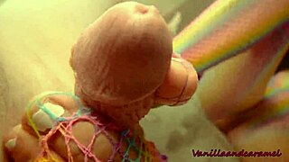 I love watching this sexy babe's footjob and pussy play.