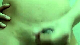 skinny guy with monster cock jerks off solo in the work bathroom, showing his small waist and big tool