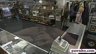 Blondie Babe Sells Bf's Subwoofer Speaker and Gets Pounded