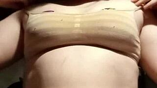 Tiny 18+ Plays With Big Tits?