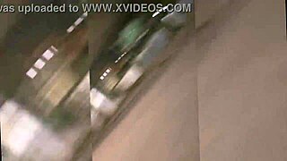 couple shows off pussy and small tits in public miniskirt, bent over doggystyle outdoor