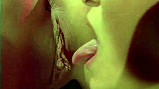 Lesbian show with european italian girls licking wet pussy