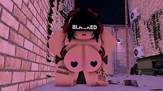 Rice Bunny Seductively Takes Big Black Cock In Alleyway Scene With Monster Shaft