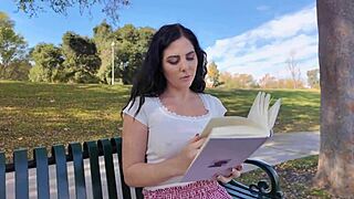 I watched theodora day take big dick in blowjob and doggystyle for facial!