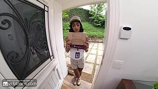 vrb trans skinny brazilian trans courier gets anal with clients huge cock pt 1