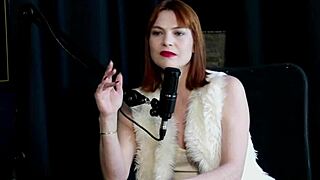 Reh Queen Sheer Red Attends Voyeur Avoiding Vibrators for Orgasm