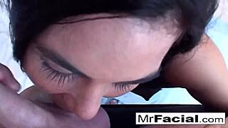 Oh Ashley, Make It Sloppy with Cumshot and Facial Sucking!