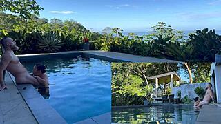 Outdoors costa rica couple bold anal blowjob deepthroat tits moaning wet pussy dirty talk creampie