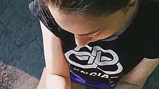 latina teen sucks monster cock pov