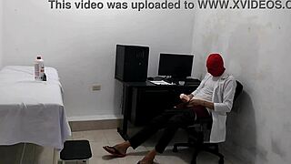 Doctor roleplays with young patient in uniform