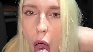 Did you see me fuck that busty blonde in the car and cum on her face?