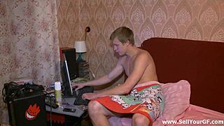 Fleur Himera performs double blowjob with friend in hardcore scene