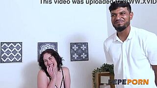 mature spanish milf emmita debuts with young dude's quickie