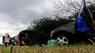 No Panties Girls Outdoors Fun On Try On Haul Day With Lingerie And Short Summer Dress And Miniskirts