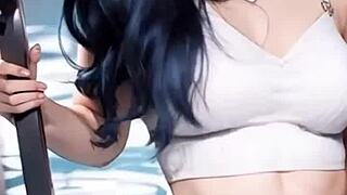 jessy in bikini and lingerie model shoot