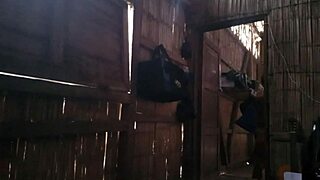 Nurse flirts with client for homemade sex at home.