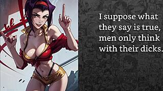 faygrey caught by bounty huntress faye valentine