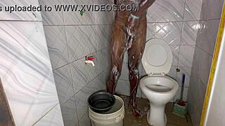 Shower time with a huge black cock!