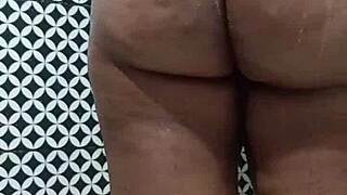 Hey, you craving this big ass ebony latina with natural tits showing off her wet chubby body?