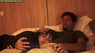 My stepsister choked on my dick after the movie