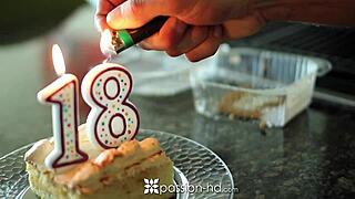 Cassidy Ryan gets naughty blowjob on birthday