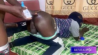 Watch This Gay Couple Tease Asses Before Intense Anal Fuck With Big Black Cock!