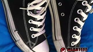 Cassandra cain humiliates with sneaker worship demands.