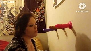 Three rubber cocks bring intense pleasure and excitement