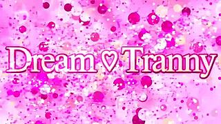 Shemale Deborah Mastronelly bends over and drills his ass with big tits.