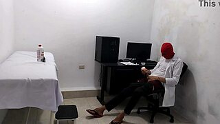 Doctor roleplays with young patient in uniform