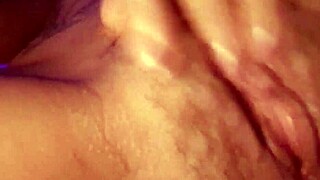 Curvy Sexy Morena Loves Masturbating Her Hairy Tight Pussy Every Morning with Toys