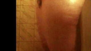 this ebony babe has a perfect ass in the spy shower