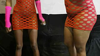 Ebony milf in gangbang after school