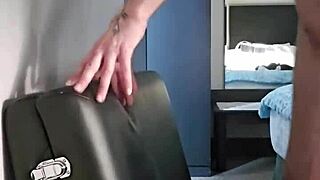 Emy Angel gently touches and rubs her body in solo groping scene