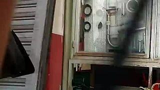 i spied on two nice asses at the fruit market