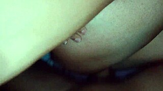 My friend's wife cheats with me, getting a big cumshot on her ass