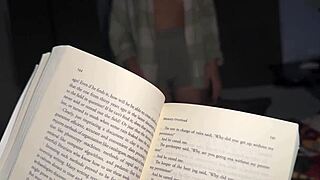 my stepsister seduced me while i was reading a book delicious close-up rubbing