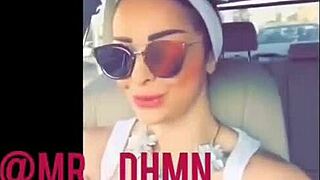 Gulf girl dances seductively on shilats with hashish at home