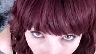 alt redhead babe sucks cock then gets fucked