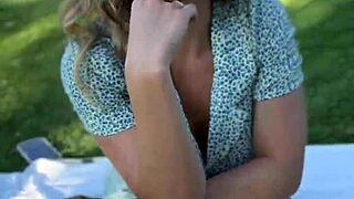 Beautiful pornstar in lingerie sucks huge balloon tits