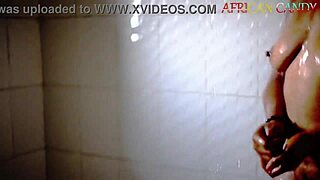 Hardcore Fucking from Bathroom to Bedroom with Cum Creampie