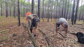 Gorgeous Redhead Latina Does Exhibitionism On Trail, Ends In Bold Outdoor Sex With Blowjob And Ass Fucking