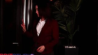 Student in costume sucks cock at gloryhole first time