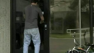 Blonde And Redhead Teen Girlfriends Lick And Masturbate With Dildos At Party