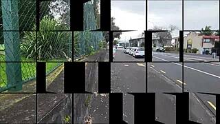 Trashy kiwi slut shows off at the mall public street