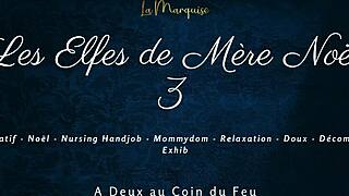 French nursing handjob in Les Elfes de Mere Noel 3