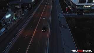 lucky paparazzo joins smoking hot models amirah adara and rebecca volpetti for steamy anal threesome