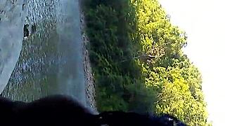 Interracial Couple Engages In Public Blowjob And Doggystyle