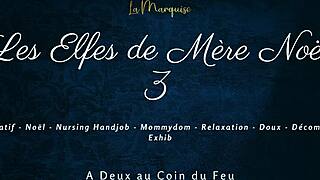 French nursing handjob in Les Elfes de Mere Noel 3