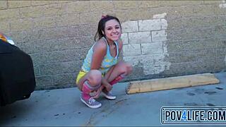 tiny teen i met at arcade and fuked